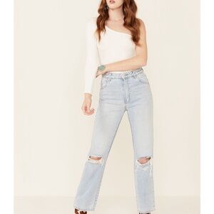 Rolla’s original high rise straight jeans